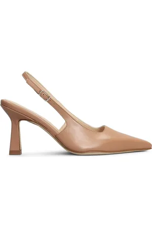 ANNA F. 65mm pumps met logoplakkaat