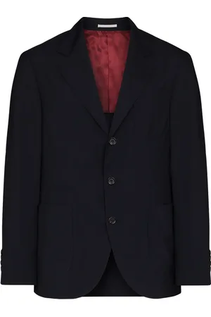 Brunello Cucinelli Colbert met enkele rij knopen