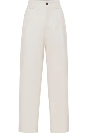 Brunello Cucinelli Geplooide chino