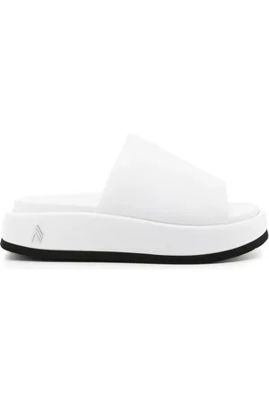 The Attico Mia slippers met plateauzool