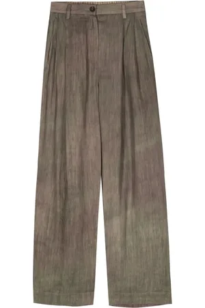ZIGGY CHEN Broek met wijde pijpen