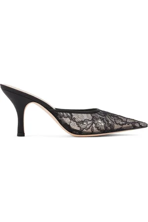 Loeffler Randall Layla 80mm muiltjes met kant