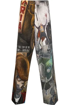 Charles Jeffrey Loverboy Broek met grafische print