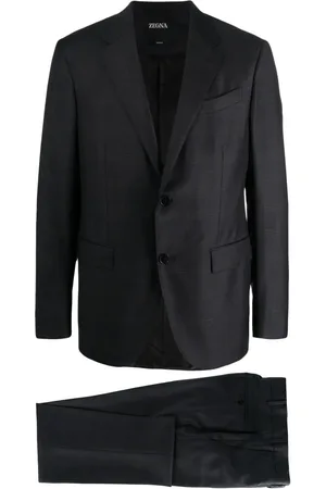 Ermenegildo Zegna Mantel met enkele rij knopen