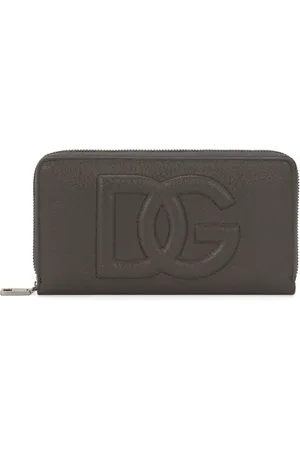 Dolce & Gabbana Leren portemonnee met rits en DG