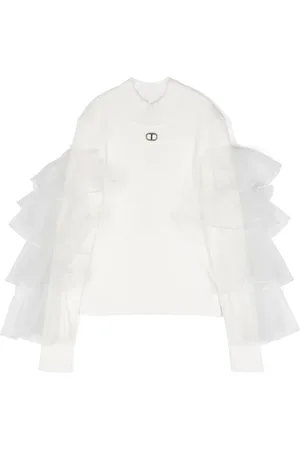 Twin-Set Top met ruches