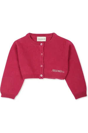 Simonetta Wollen vest met logopatch