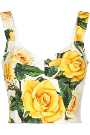 Dolce & Gabbana Top met roosprint
