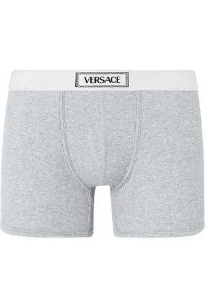 VERSACE Geribbelde boxershorts met 90s logo