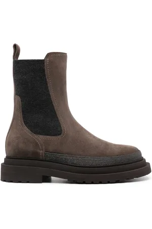 Brunello Cucinelli Monili enkellaarzen met ketting