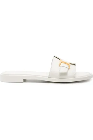 Chloé Marcie leren slippers