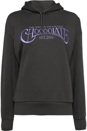 Chocoolate Hoodie met geborduurd logo