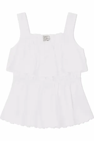 Dolce & Gabbana Top met ruches en logo