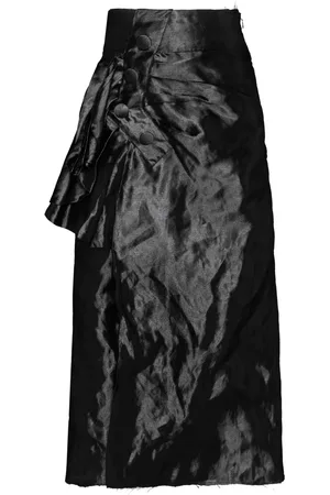 Maison Margiela Lurex gedrapeerde midi