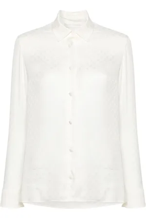 Palm Angels Zijden overhemd met monogram