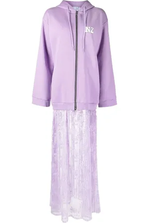 Natasha Zinko Hoodiejurk met logoprint