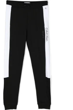 Calvin Klein Tweekleurige trainingsbroek met vlakken