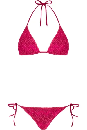 Missoni Bikini met zigzag gebreide