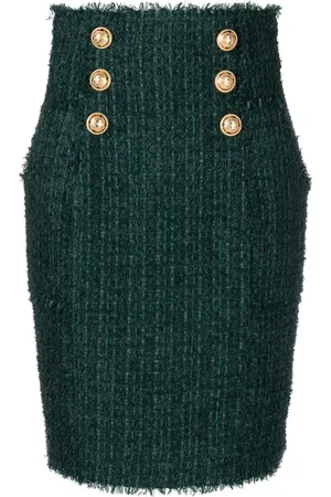 Balmain Kokerrok met knoopdetail
