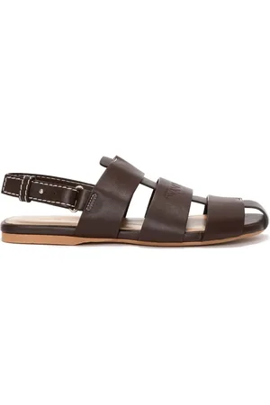 J.W.Anderson Gekooide leren slingback sandalen