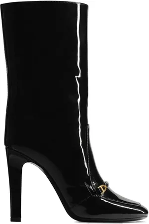 Saint Laurent Lala laarzen met vierkante neus