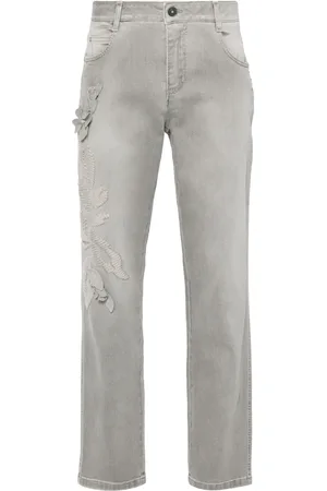 ERMANNO SCERVINO Straight jeans met borduurwerk