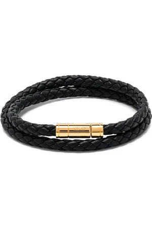Tom Ford Gevlochten leren armband