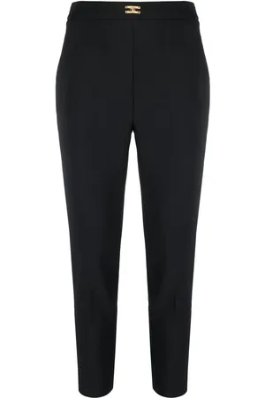 Elisabetta Franchi Pantalon met logoplakkaat