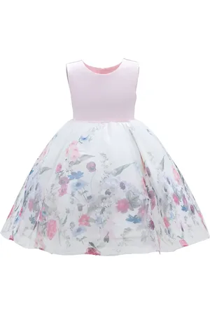 Tulleen Mabel jurk met bloemenprint