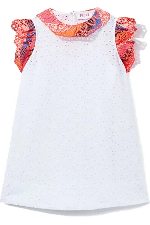 PUCCI Junior Broderie anglaise jurk