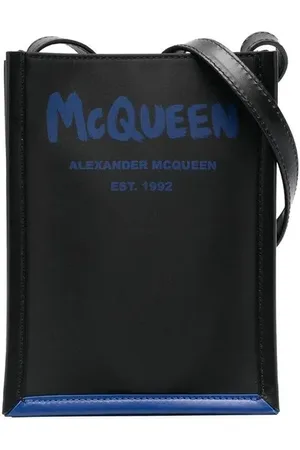 Alexander McQueen Schoudertas met logoprint