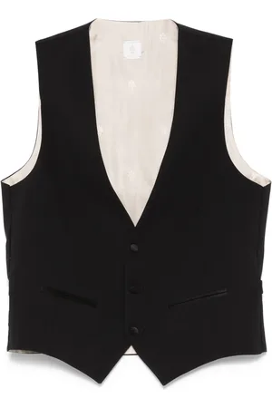 ELEVENTY Gilet met enkele rij knopen