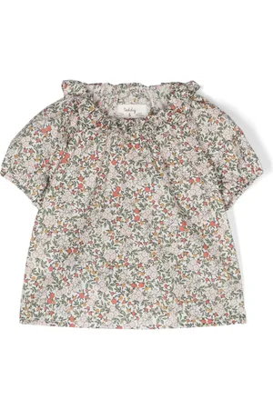TEDDY & MINOU Popeline shirt met bloemenprint