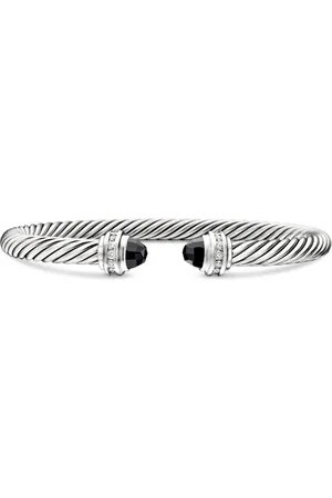 David Yurman Zilveren Classic Cable armband met diamant (5mm)