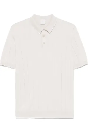 ELEVENTY Ribgebreid poloshirt