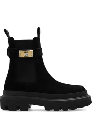 Dolce & Gabbana Chelsea boots met logoplakkaat