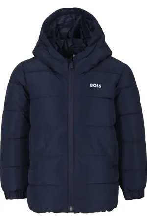 HUGO BOSS Gewatteerd jack met logoprint
