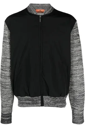 Missoni Bomberjack met vlakken en zigzagpatroon