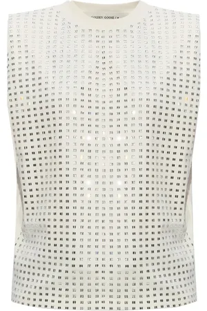 Golden Goose Tanktop verfraaid met kristallen