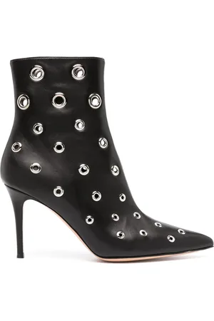 Gianvito Rossi Enkellaarzen met verfraaide eyelets