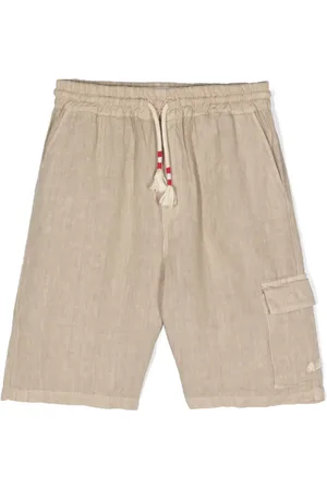 MC2 SAINT BARTH Linnen shorts met geborduurd logo