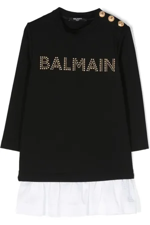 Balmain Sweaterjurk verfraaid met logo