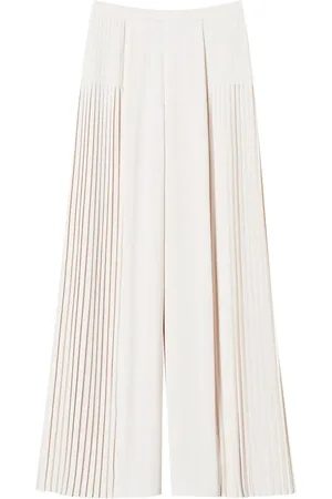 Twin-Set Georgette geplooide palazzo broek