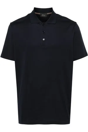 BRIONI Geribbeld katoenen poloshirt