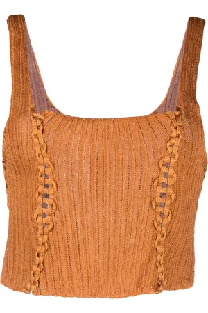 Isa Boulder Cropped top met vierkante hals