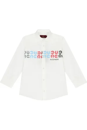 Aigner Katoenen shirt met logoprint