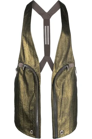 Rick Owens Gilet van slangenleer