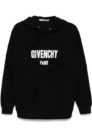 Givenchy Gerafelde hoodie met logoprint