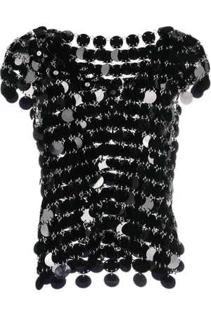 Paco rabanne Top met pailletten
