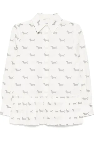 Thom Browne Geplooide blouse